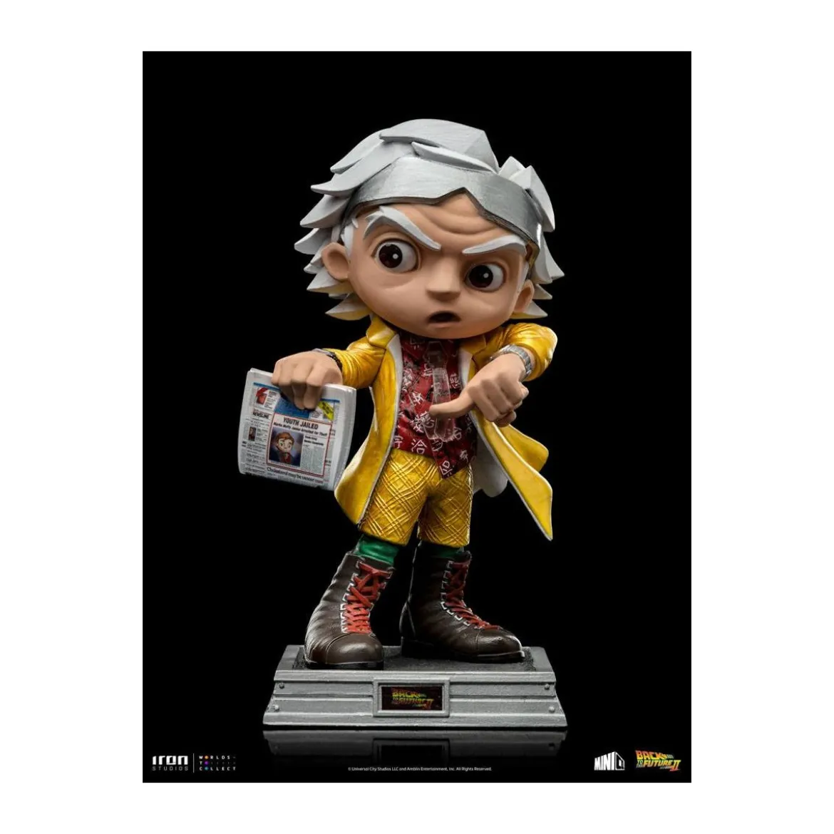 Iron Studios - Doc Brown Retour vers le Futur 2 - Mini Co.