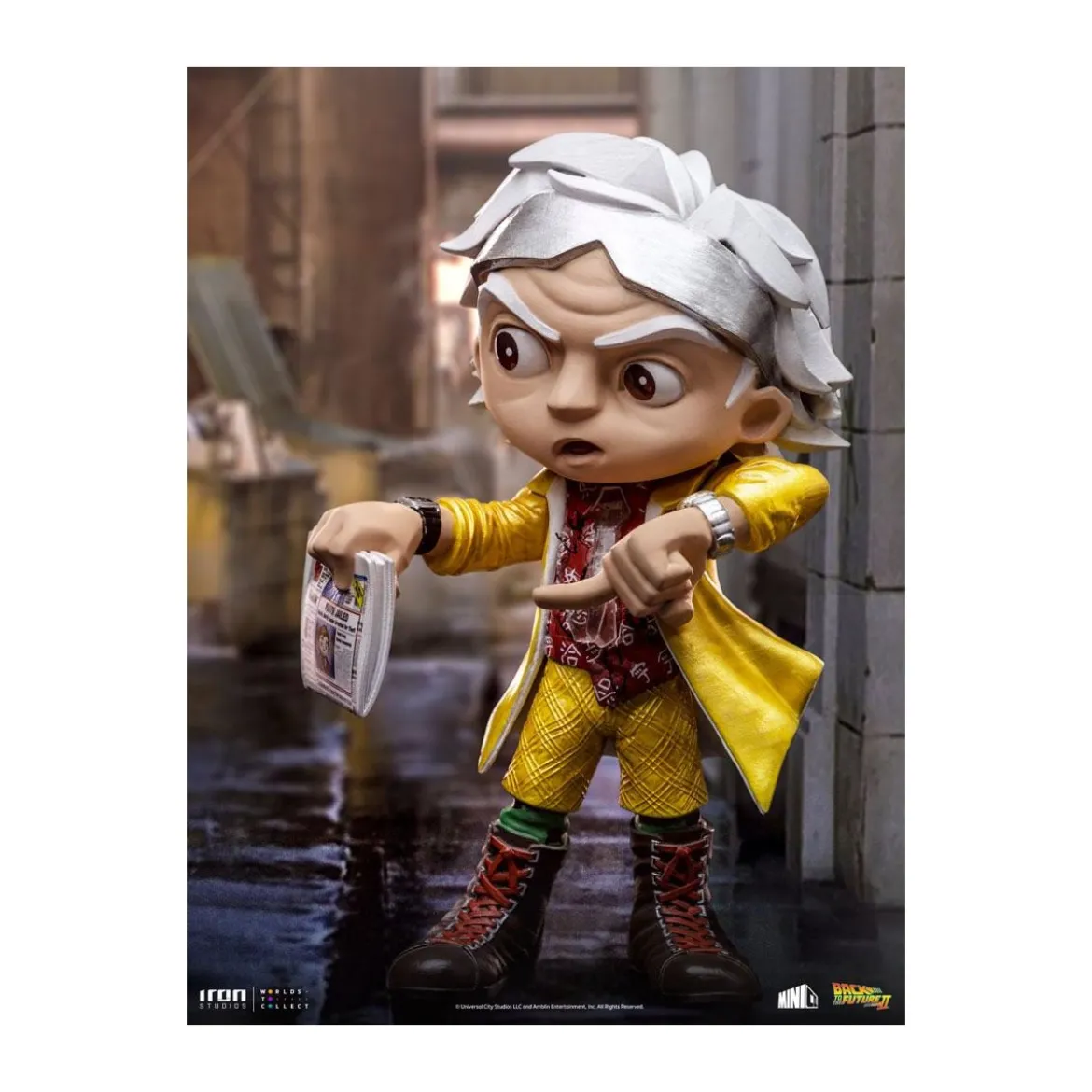 Iron Studios - Doc Brown Retour vers le Futur 2 - Mini Co.