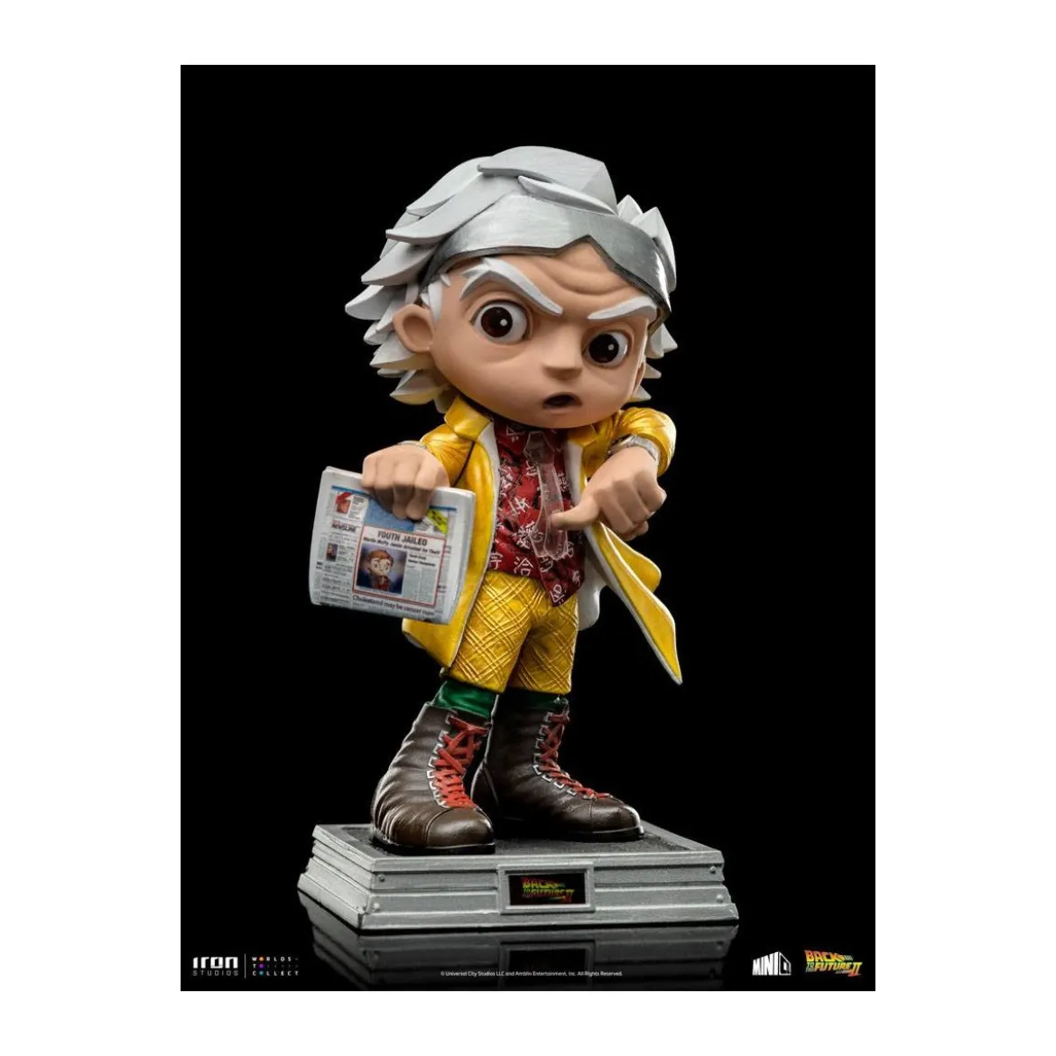 Iron Studios - Doc Brown Retour vers le Futur 2 - Mini Co.