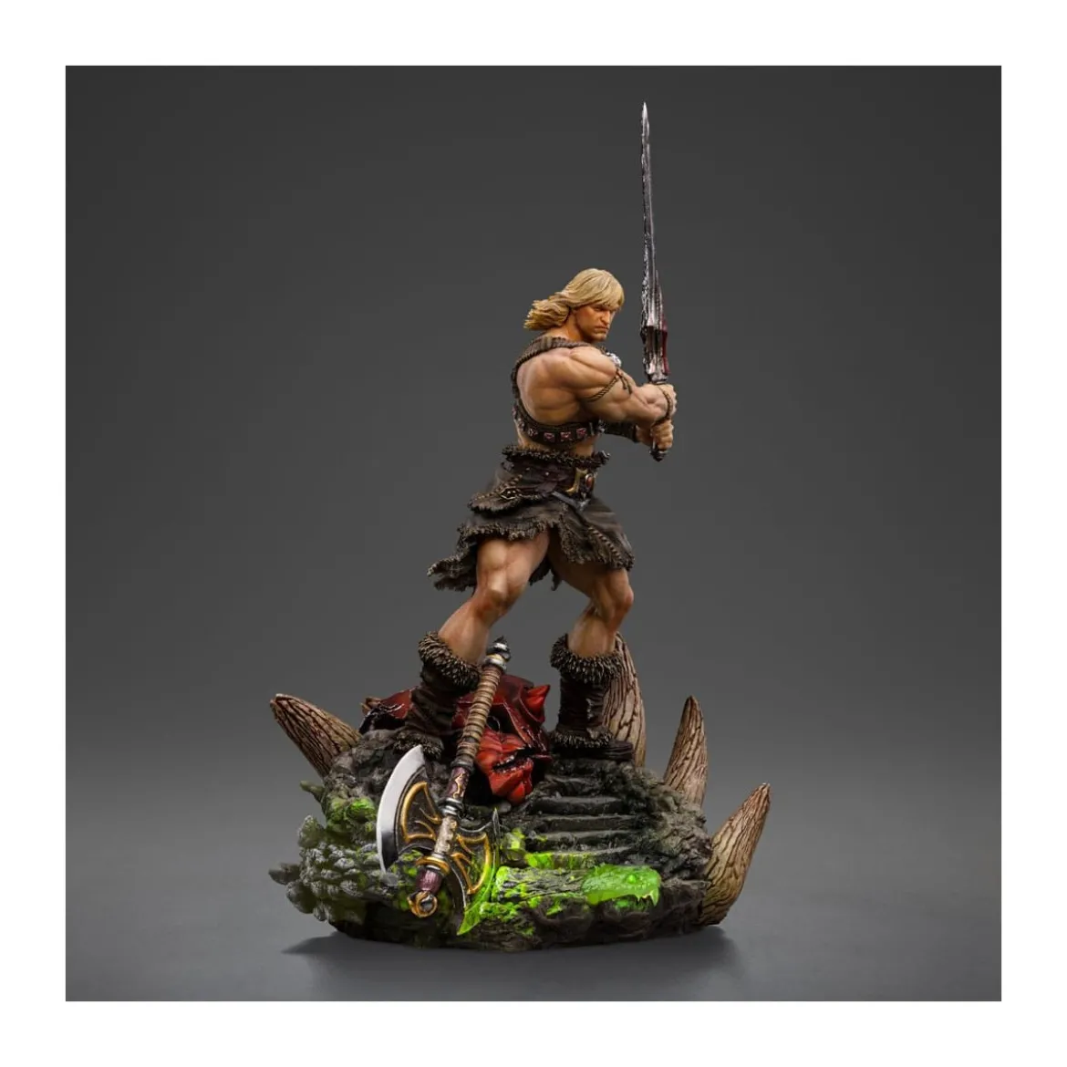 Iron Studios - HE-MAN UNLEASHED Deluxe Art Scale 1/10 - Masters of the Universe - Les Maitres de l'Univers