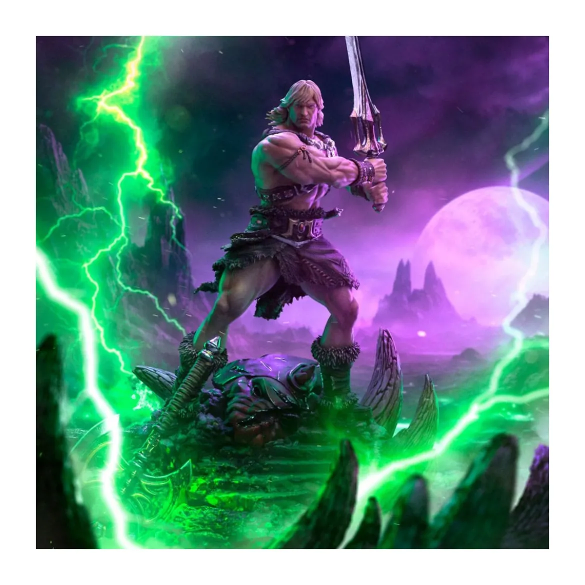 Iron Studios - HE-MAN UNLEASHED Deluxe Art Scale 1/10 - Masters of the Universe - Les Maitres de l'Univers