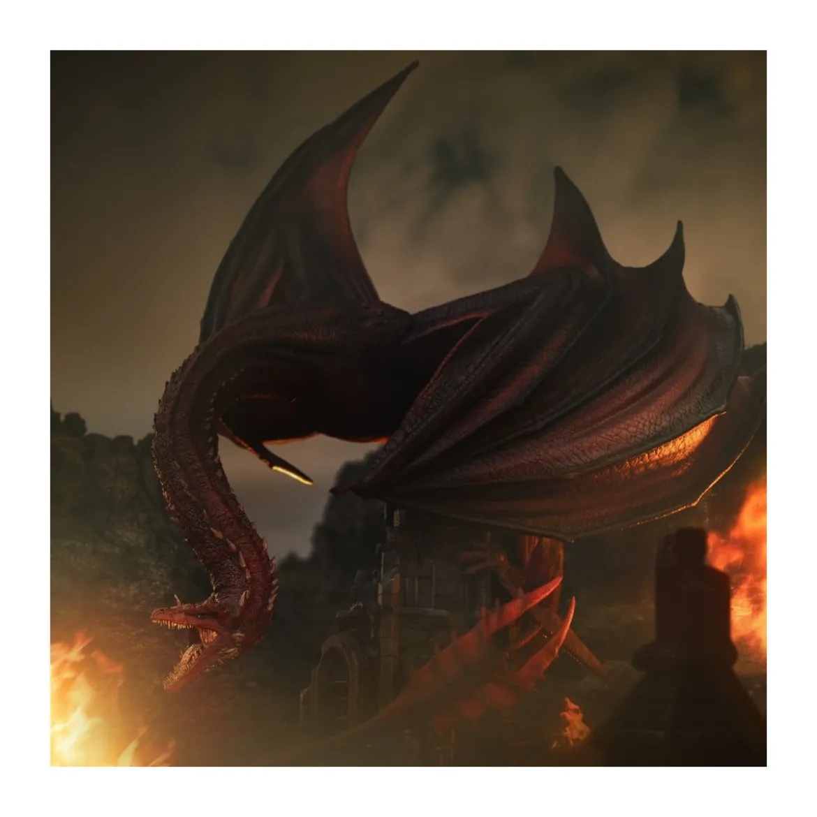 Iron Studios - House of the Dragon - Caraxes Icons
