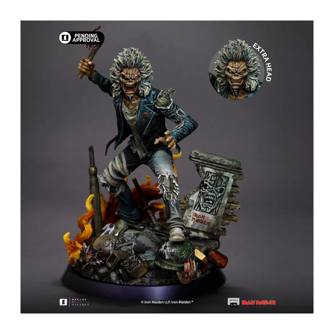 Iron Studios Iron Maiden - Eddie 50th year Anniversary 1/10 Art Scale
