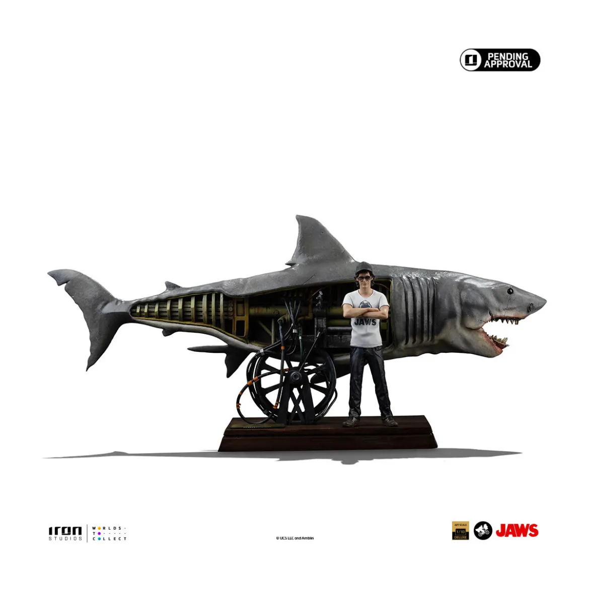 Iron Studios - JAWS - Steven Spielberg (Jaws 50th Anniversary) Deluxe Art Scale1/10 - Les dents de la mer