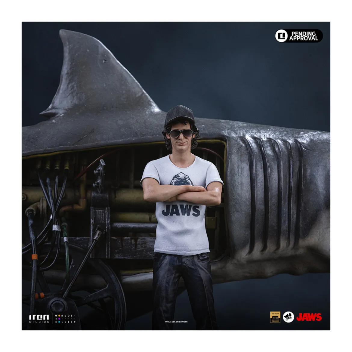 Iron Studios - JAWS - Steven Spielberg (Jaws 50th Anniversary) Deluxe Art Scale1/10 - Les dents de la mer