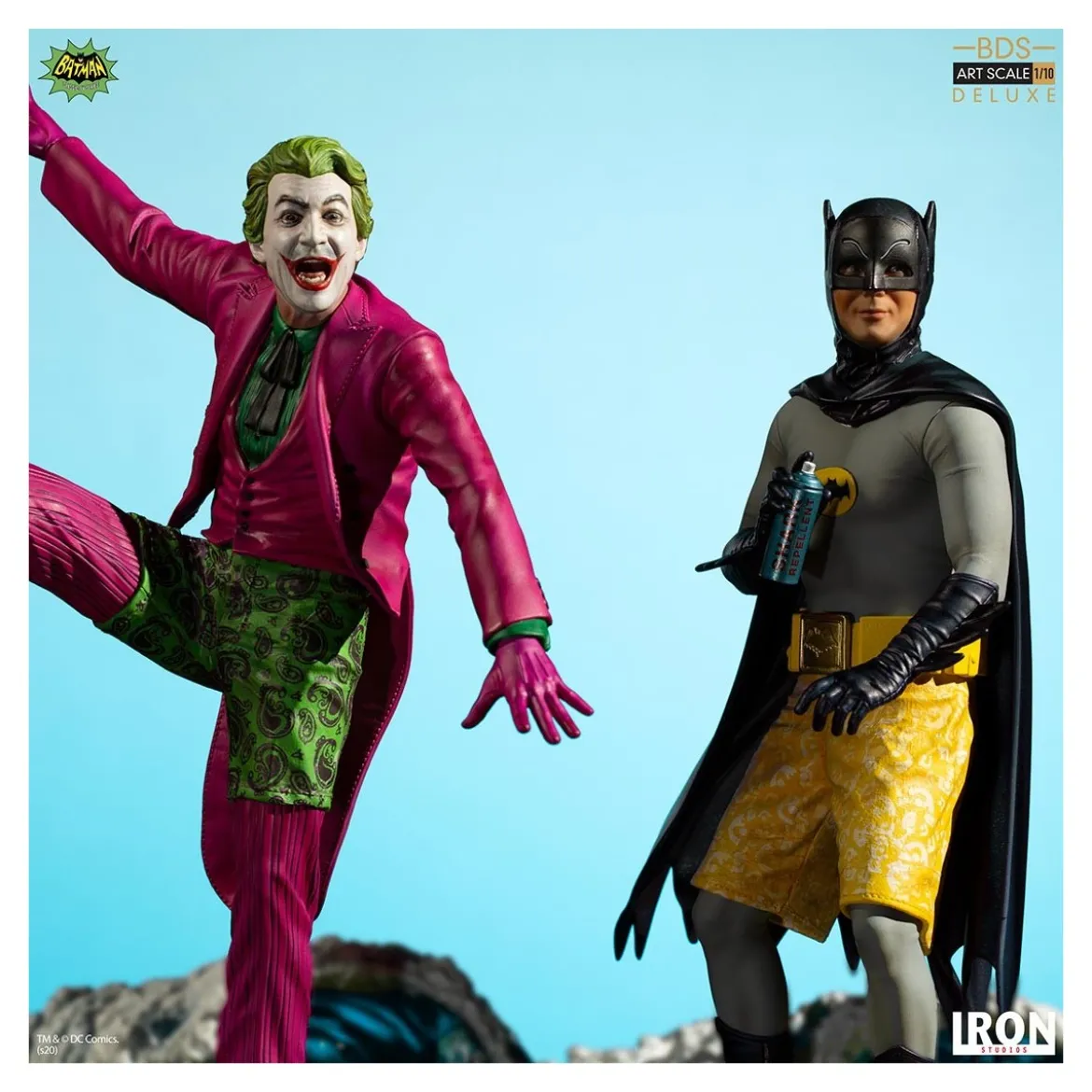 IRON STUDIOS - Joker 1966 “Surf’s Up! Joker's Under!" Art Scale 1/10 - Tv serie