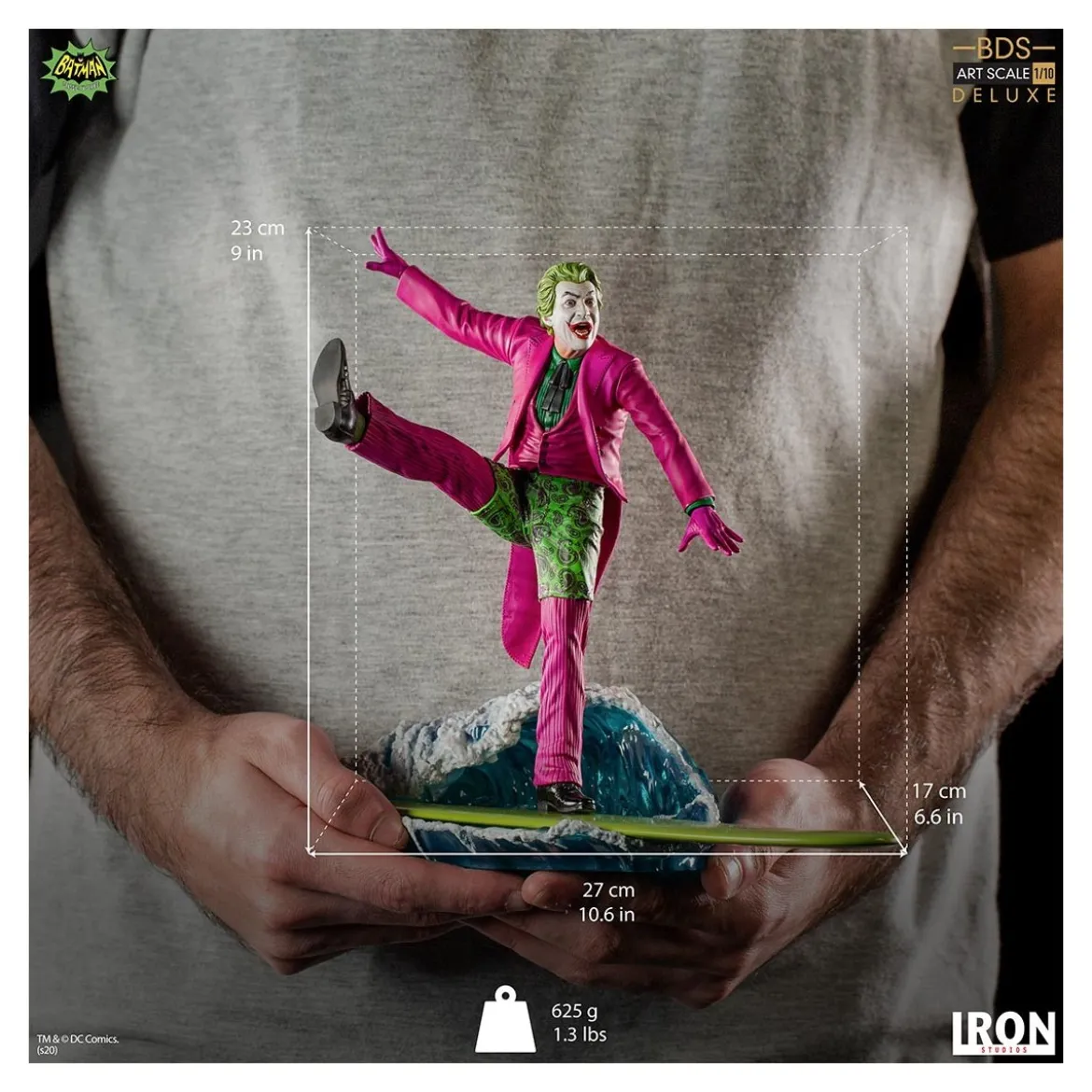 IRON STUDIOS - Joker 1966 “Surf’s Up! Joker's Under!" Art Scale 1/10 - Tv serie