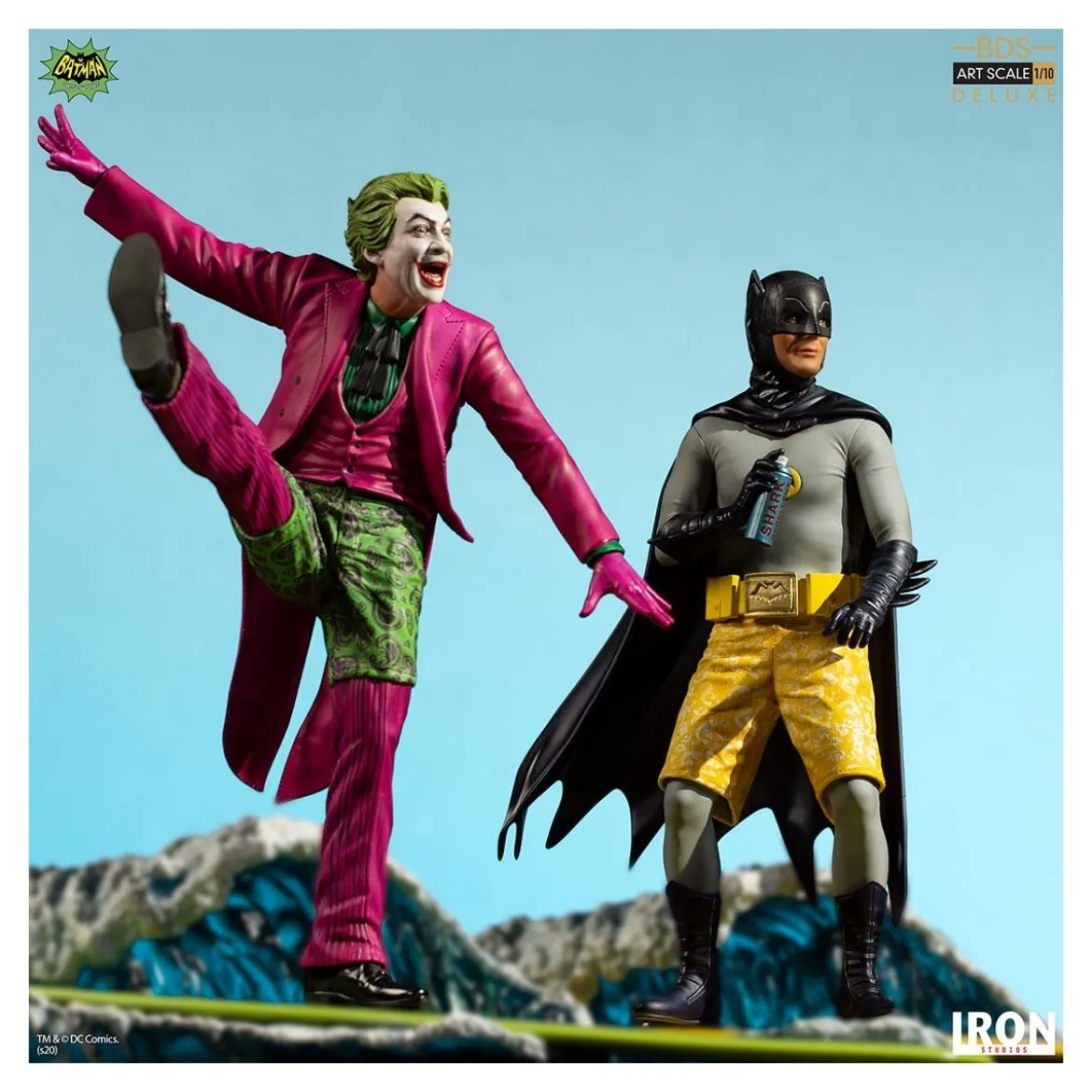 IRON STUDIOS - Joker 1966 “Surf’s Up! Joker's Under!" Art Scale 1/10 - Tv serie