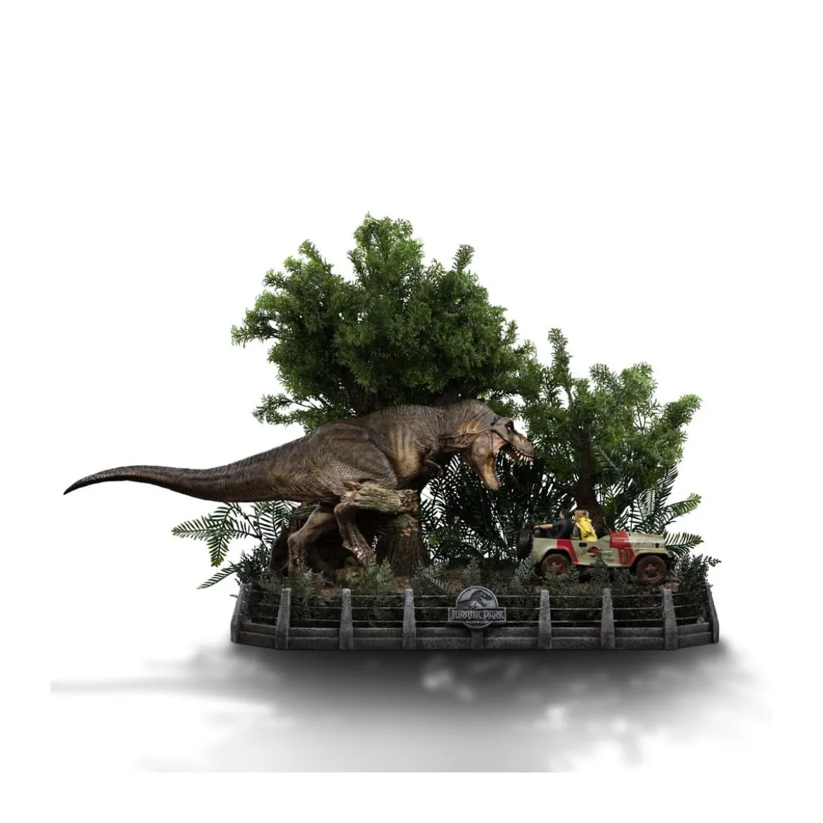 Iron Studios - Jurassic Park Demi Art Scale T-Rex Chase 1/20