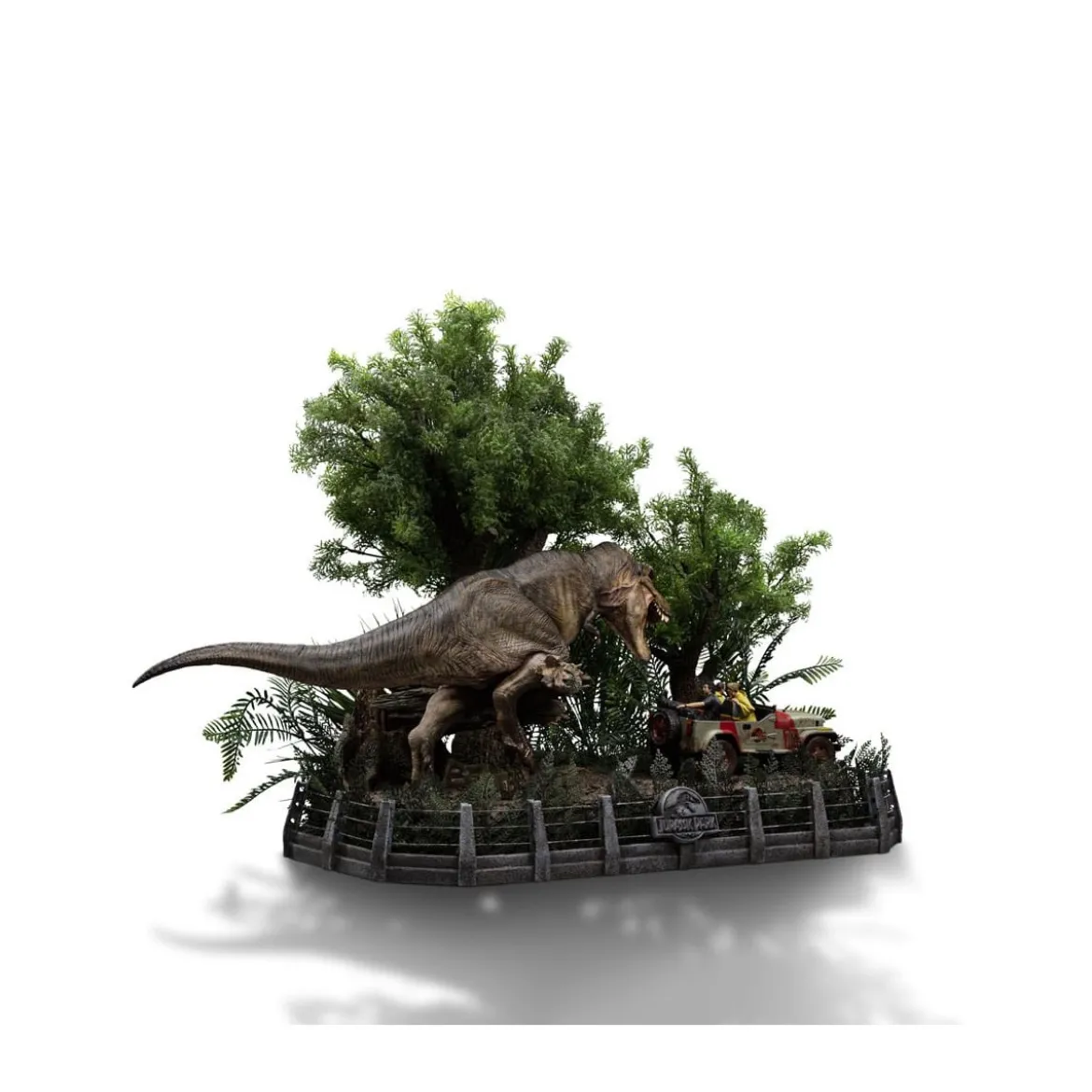 Iron Studios - Jurassic Park Demi Art Scale T-Rex Chase 1/20