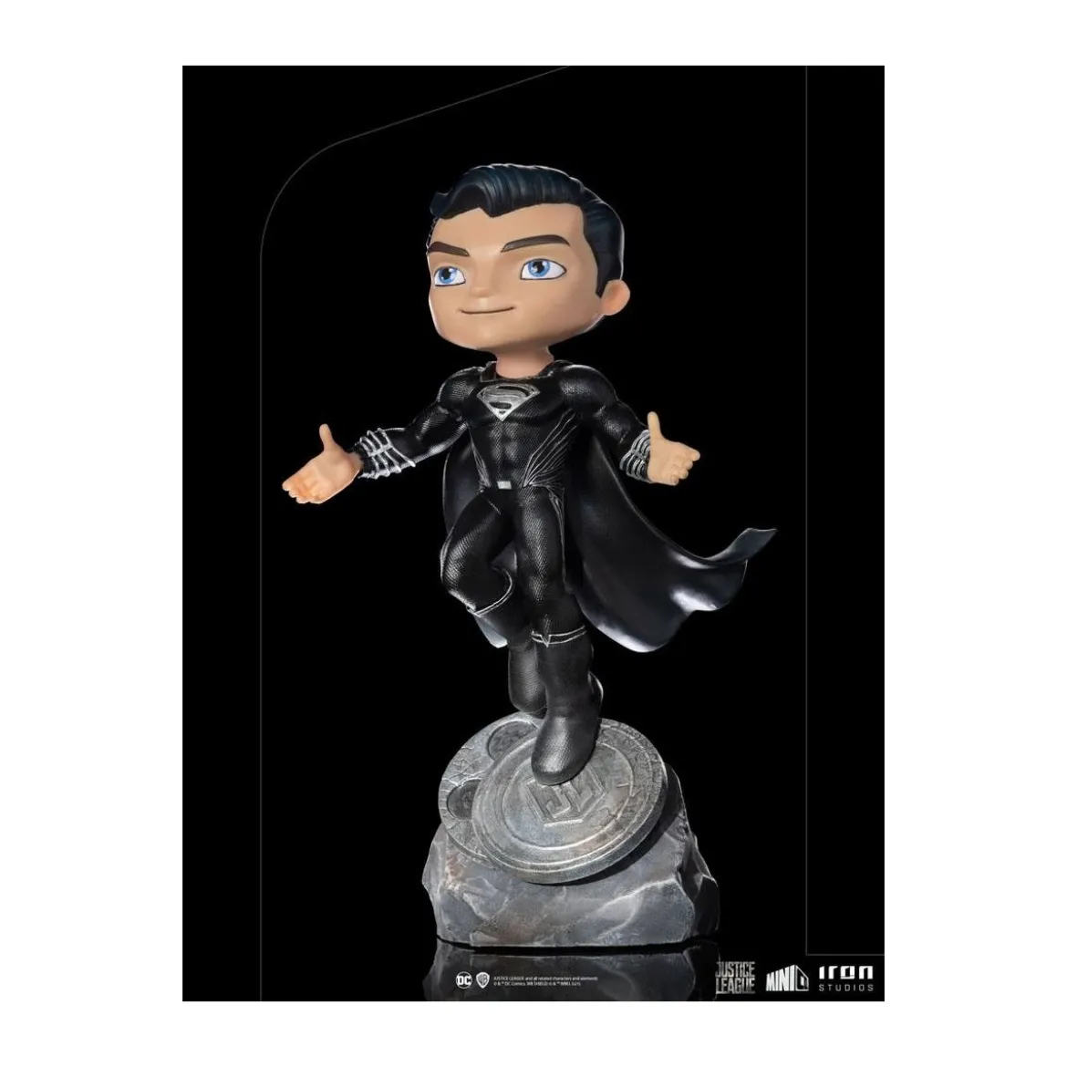 Iron Studios - Justice League Deluxe Superman Black - Mini Co.