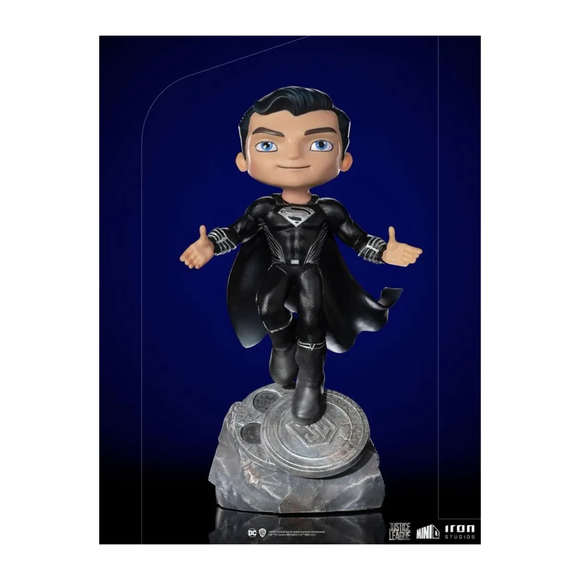Iron Studios - Justice League Deluxe Superman Black - Mini Co.
