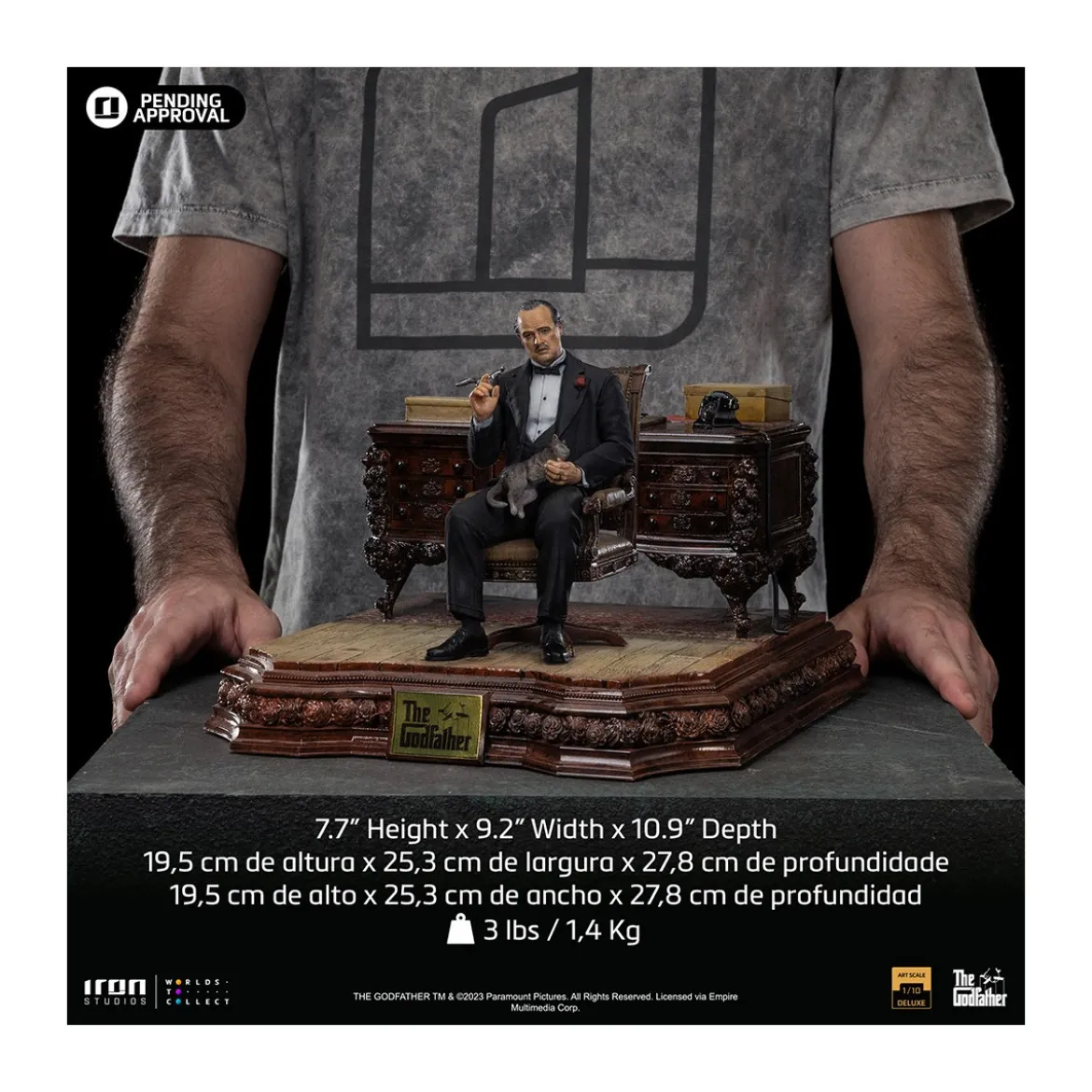 Iron Studios - Le Parrain - Don Vito Corleone 1/10 Deluxe Art Scale