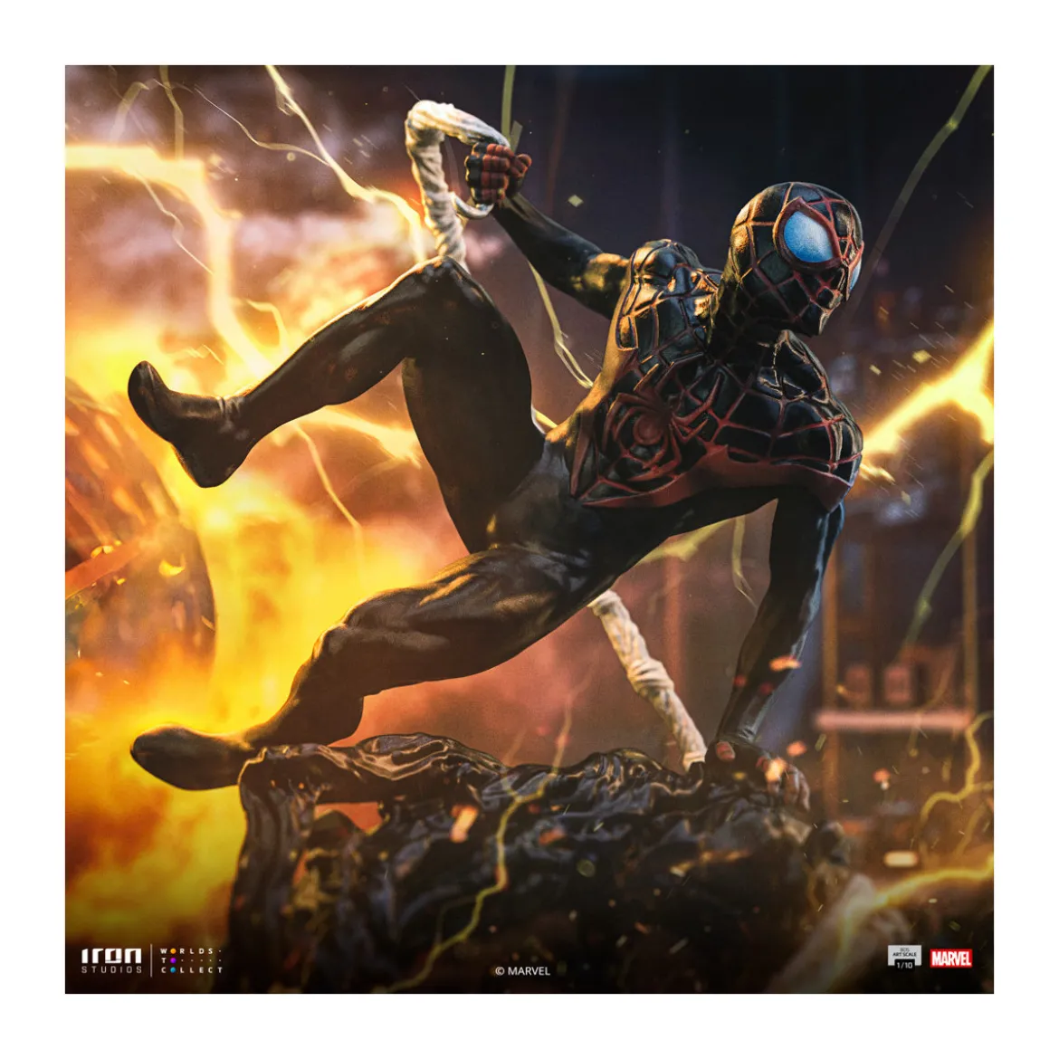 Iron Studios Marvel Comics - Spider-Man Vs Villains - Miles Morales BDS Art Scale