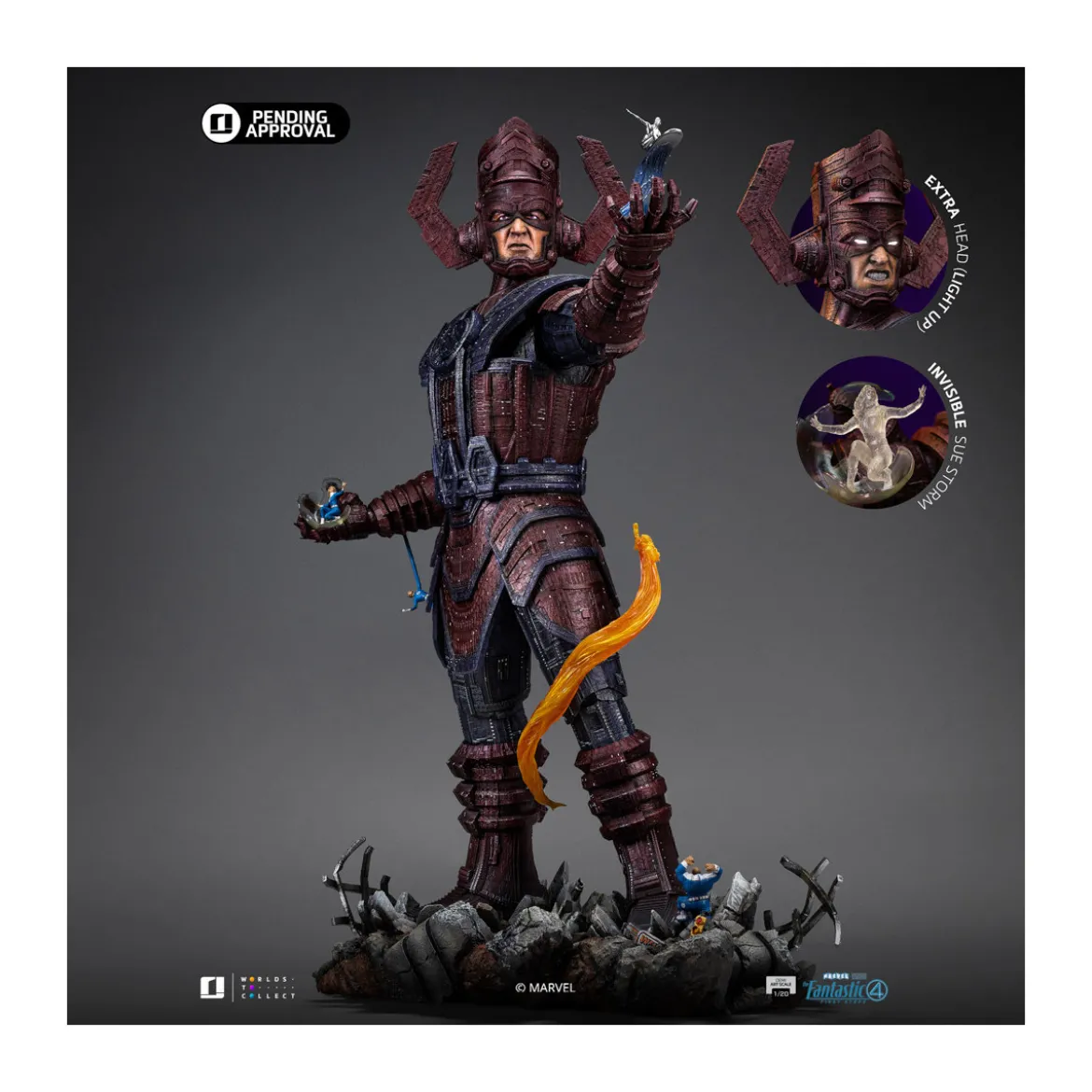 Iron Studios - Marvel Fantastic 4 - Galactus Diorama Deluxe Demi Art Scale 1/20