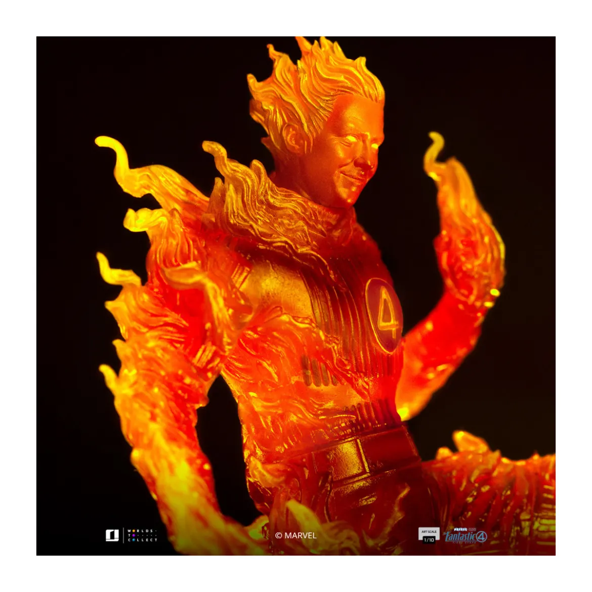 Iron Studios - Marvel Fantastic 4 - Human Torch Johnny Storm Scale Art Scale 1/10
