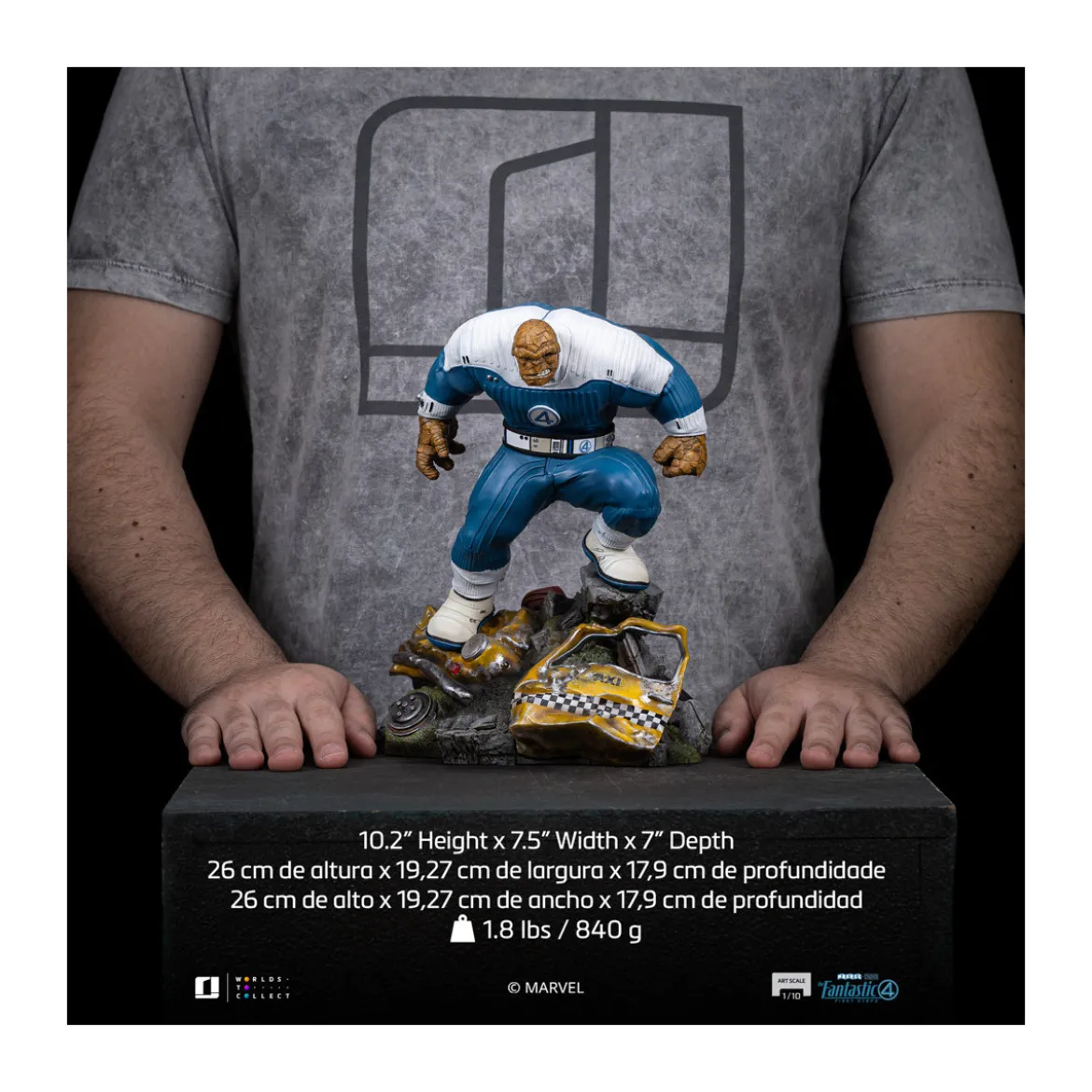 Iron Studios - Marvel Fantastic 4 - The Thing Ben Grimm Art Scale 1/10
