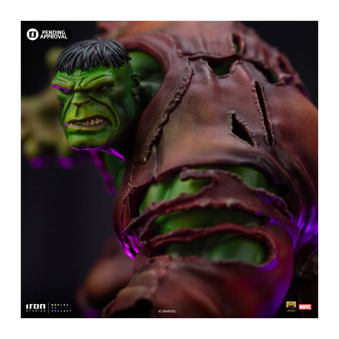 Iron Studios Marvel - Hulk 1/10 Deluxe Art Scale - Infinity Gauntlet Diorama