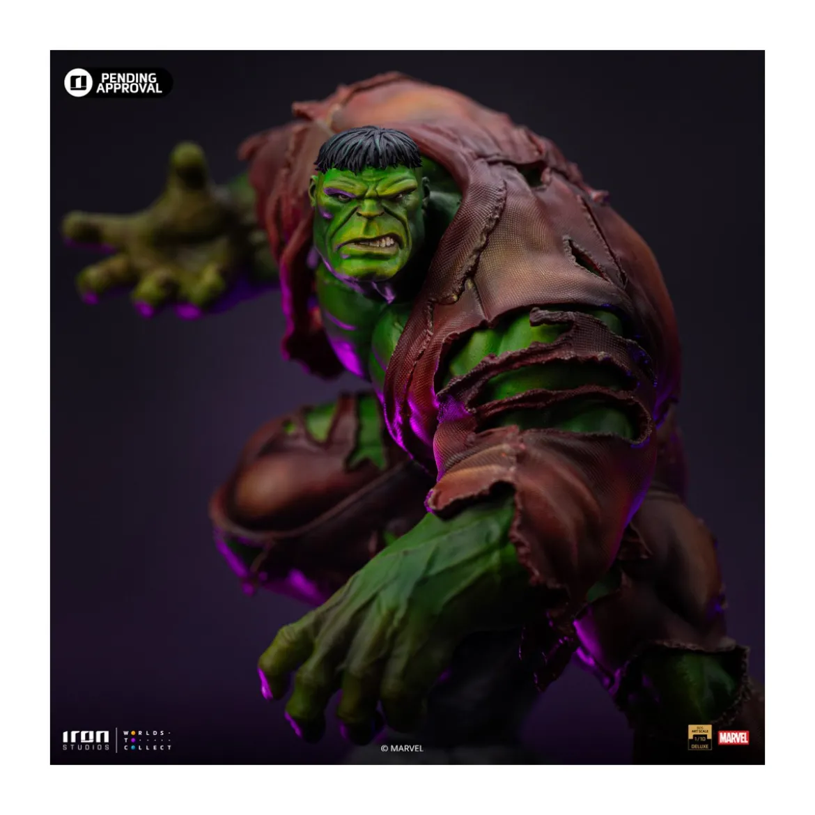 Iron Studios Marvel - Hulk 1/10 Deluxe Art Scale - Infinity Gauntlet Diorama