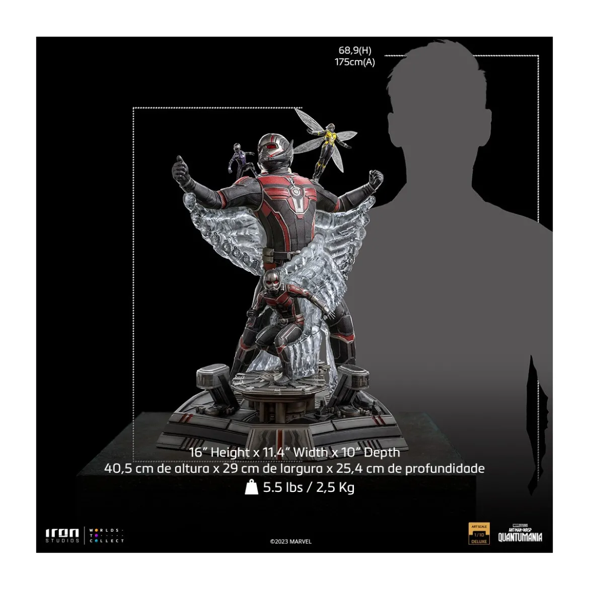 Iron Studios - Quantumania Ant-Man - Ant-Man & the Wasp Marvel Comics 1/10 Deluxe Art Scale