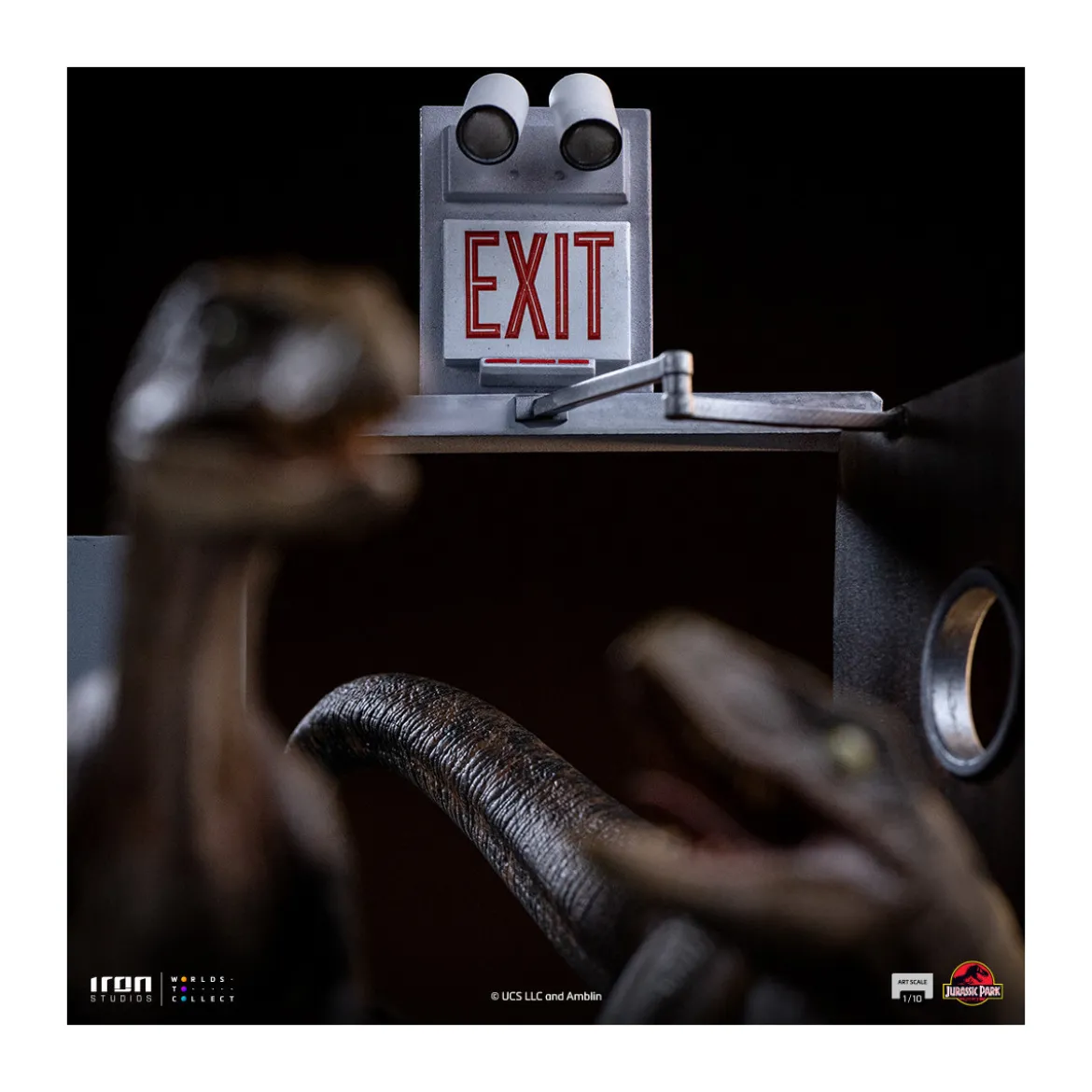 Iron Studios - Raptors at the kitchen's door - Jurassic Park 1/10 Bds Art Scale