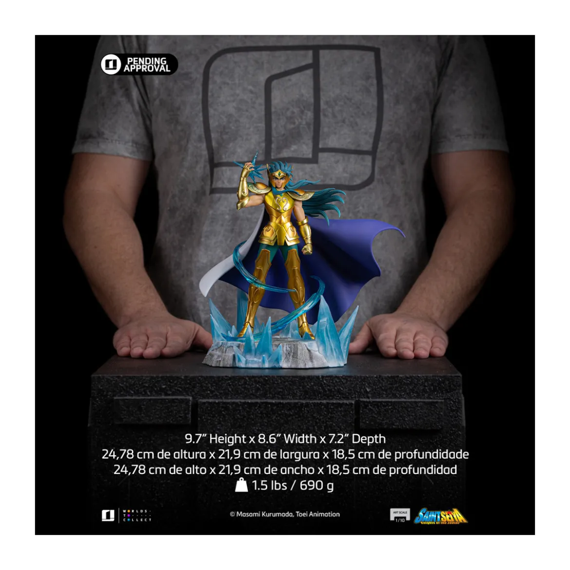 Iron Studios - Saint Seiya - Aquarius Camus Deluxe Art Scale 1/10 - Les Chevaliers du Zodiaque