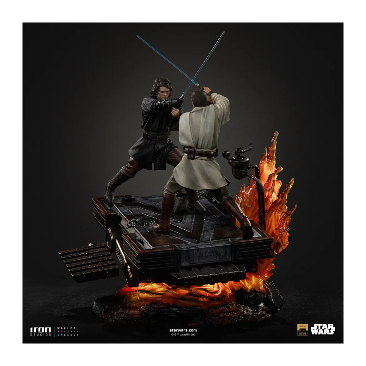 Iron Studios Star Wars - Anakin vs Obi-wan Deluxe Art Scale 1/10 - Episode 3