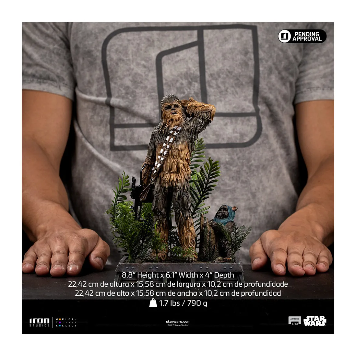 Iron Studios Star Wars - Chewbacca and Tokkat Art Scale 1/10 - Return of the Jedi