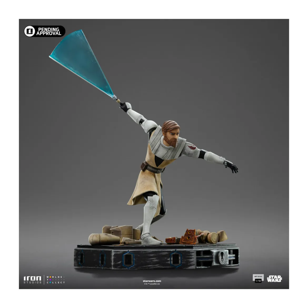 Iron Studios Star Wars Clone Wars - Obi-Wan Kenobi Art Scale 1/10