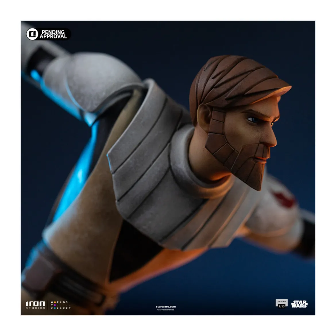 Iron Studios Star Wars Clone Wars - Obi-Wan Kenobi Art Scale 1/10