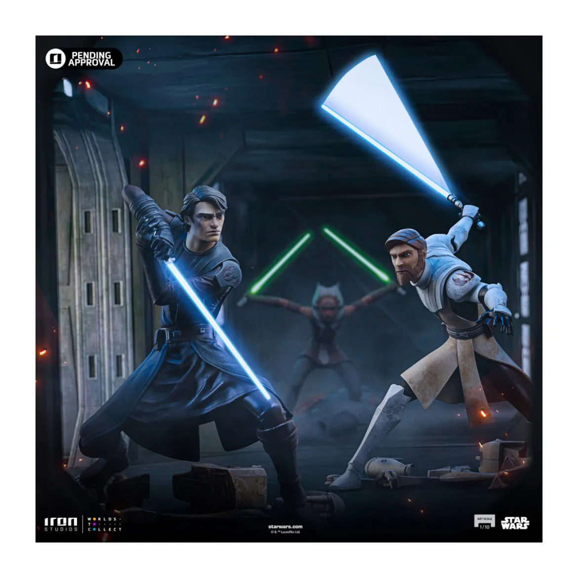 Iron Studios Star Wars Clone Wars - Obi-Wan Kenobi Art Scale 1/10