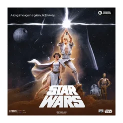 Iron Studios Star Wars - Luke & Leia Movie Poster - Deluxe Art Scale 1/10