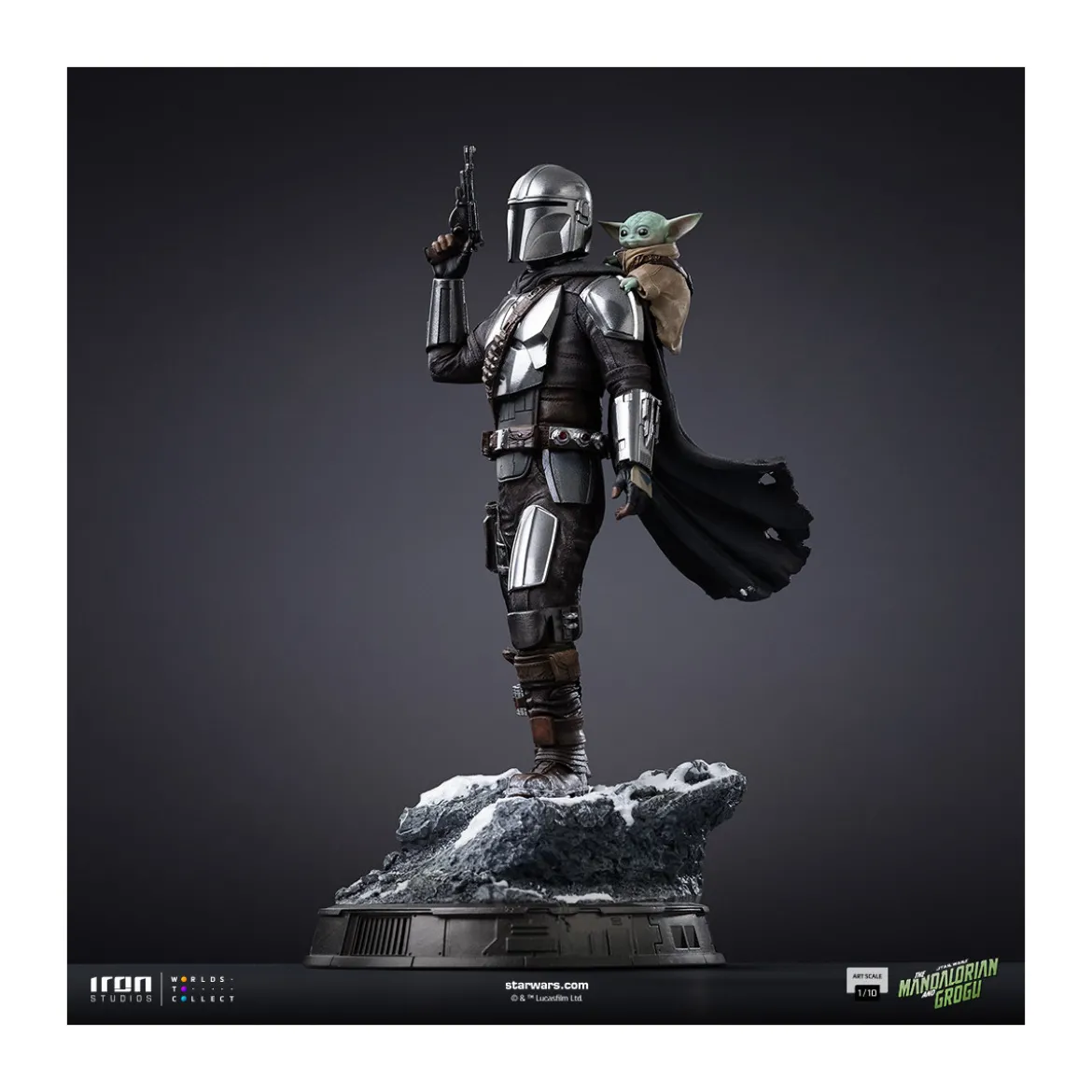 Iron Studios Star Wars - The Mandalorian and Grogu Art Scale 1/10 - The Mandalorian and Grogu Movie