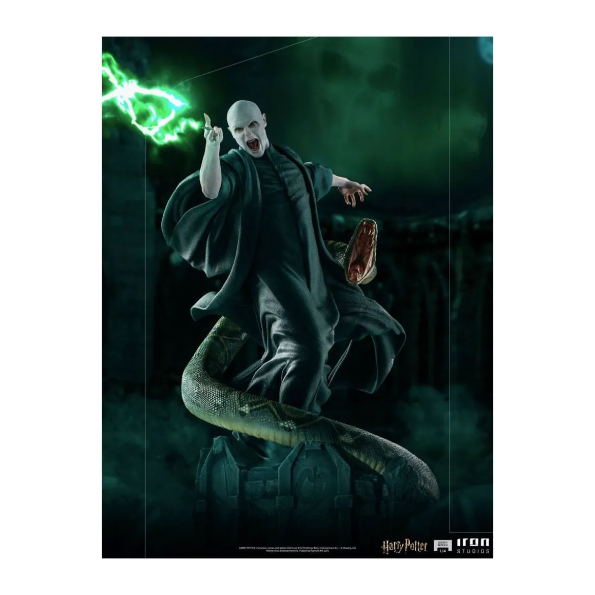 Iron Studios - Statue Legacy Replica 1/4 Voldemort & Nagini - Harry Potter - Occasion