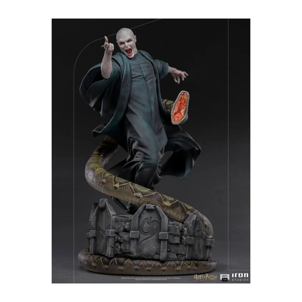 Iron Studios - Statue Legacy Replica 1/4 Voldemort & Nagini - Harry Potter - Occasion