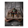 IRON STUDIOS - The Mandalorian - Deluxe Art Scale Boba Fett on Throne 1/10 - The Mandalorian