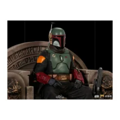 IRON STUDIOS - The Mandalorian - Deluxe Art Scale Boba Fett on Throne 1/10 - The Mandalorian