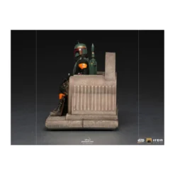 IRON STUDIOS - The Mandalorian - Deluxe Art Scale Boba Fett on Throne 1/10 - The Mandalorian