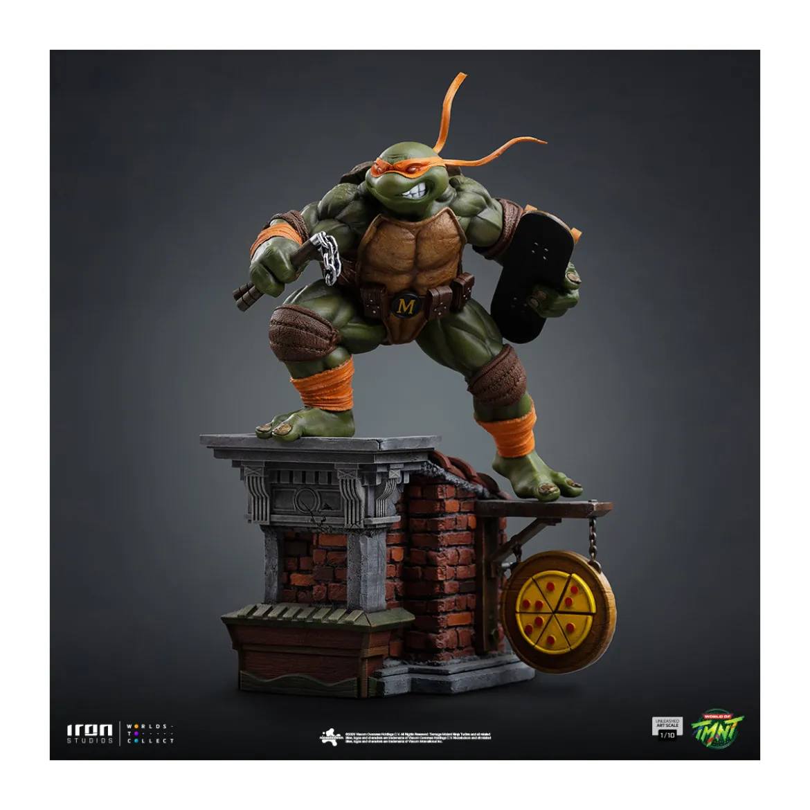 Iron Studios - TMNT - Michelangelo Unleashed Art Scale 1/10 - Teenage Mutant Ninja Turtles
