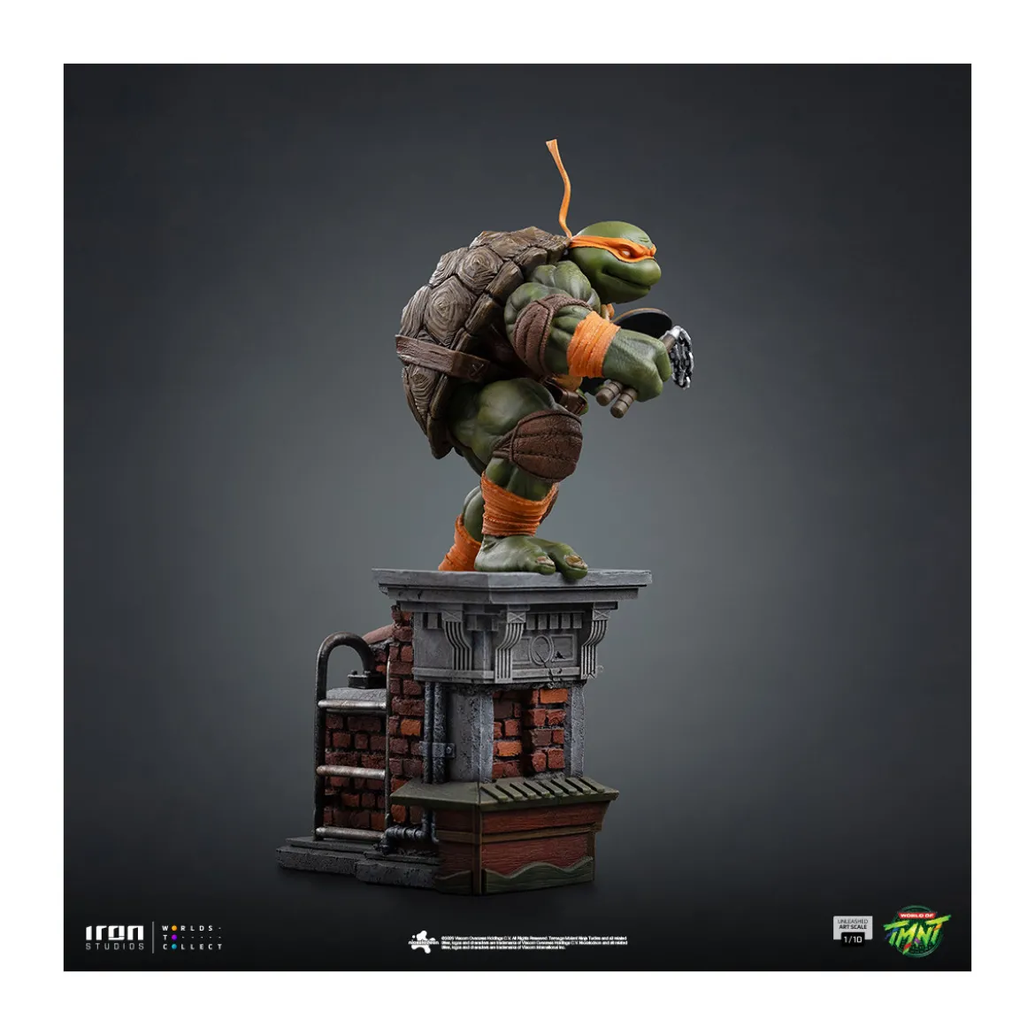 Iron Studios - TMNT - Michelangelo Unleashed Art Scale 1/10 - Teenage Mutant Ninja Turtles