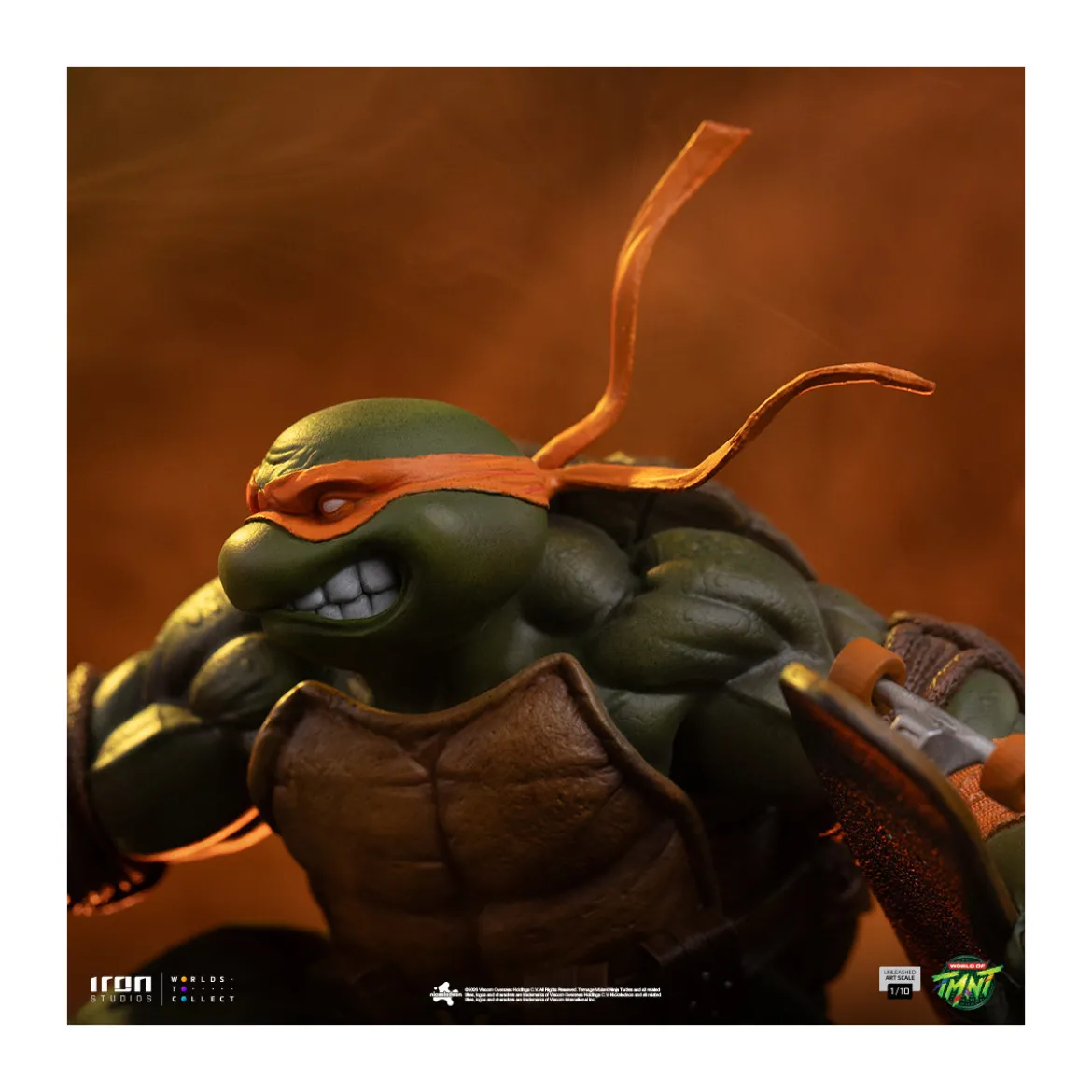 Iron Studios - TMNT - Michelangelo Unleashed Art Scale 1/10 - Teenage Mutant Ninja Turtles