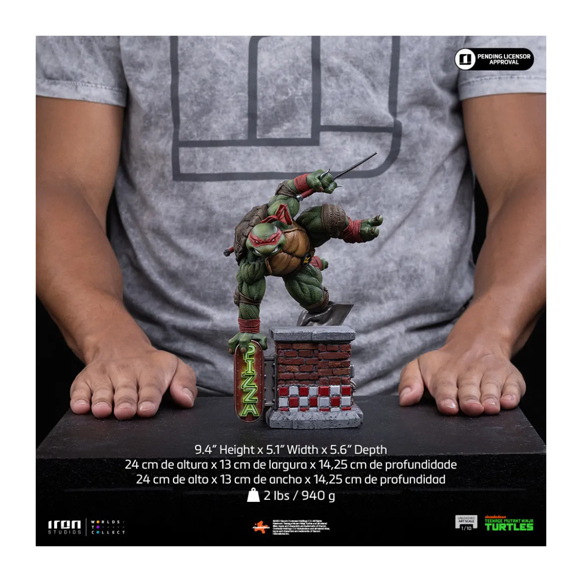 Iron Studios - TMNT - Raphael Unleashed Art Scale 1/10 - Teenage Mutant Ninja Turtles