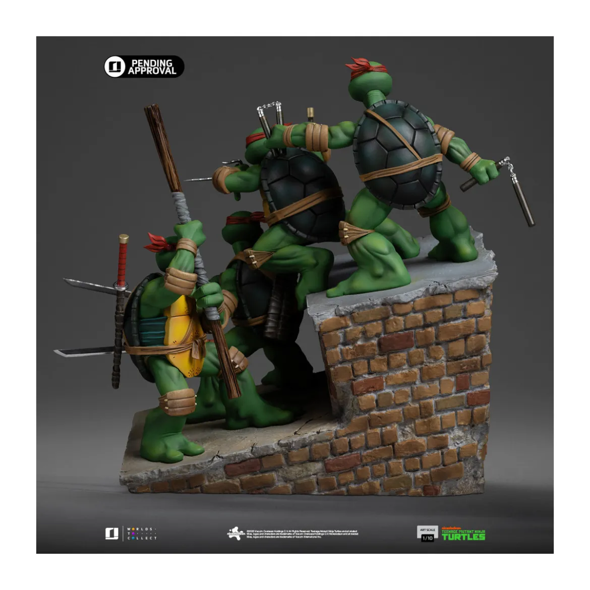 Iron Studios - TMNT 1st Cover Set - Teenage Mutant Ninja Turtles Art Scale 1/10