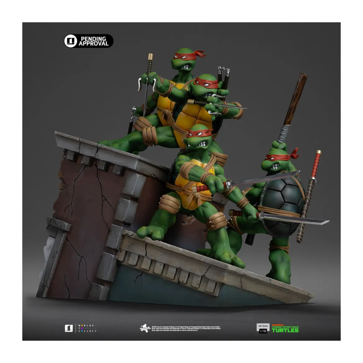 Iron Studios - TMNT 1st Cover Set - Teenage Mutant Ninja Turtles Art Scale 1/10