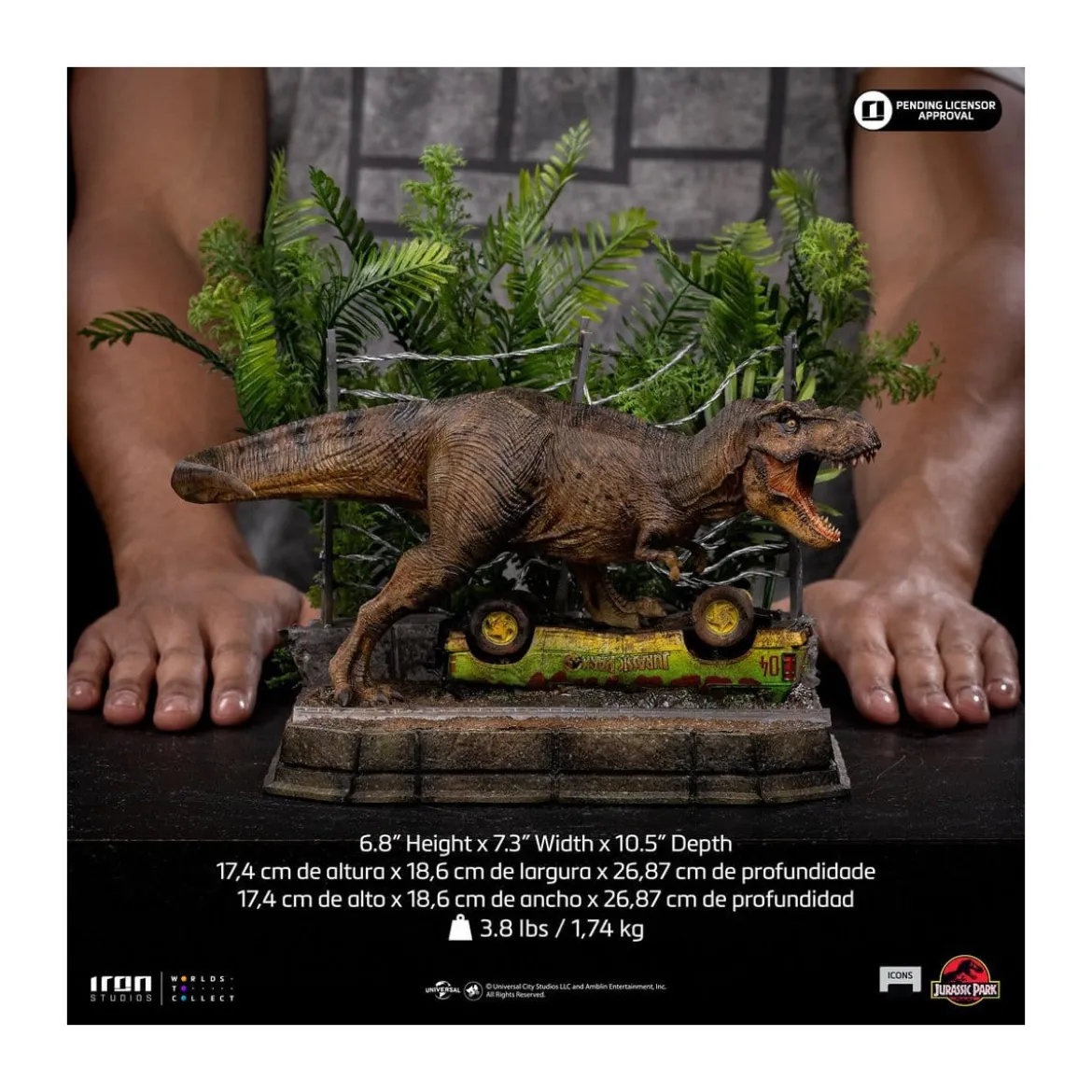 Iron Studios - T-Rex Breakout Set A - Jurassic Park Icons