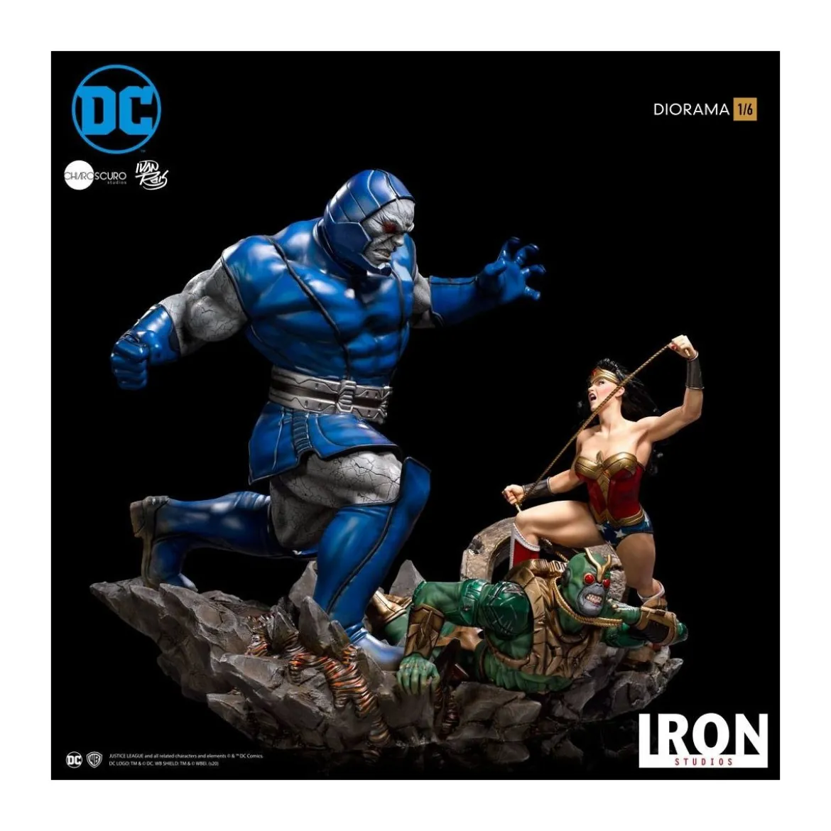 IRON STUDIOS - Wonder Woman Vs Darkseid Diorama by Ivan Reis 1/6 - DC Comics