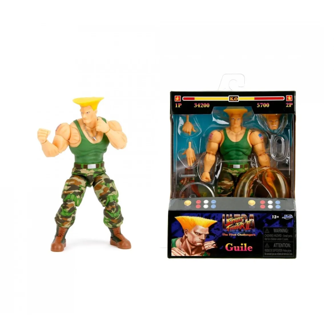 Jada Toys - GUILE 1/12 - Ultra Street Fighter II: The Final Challengers - Serie 3
