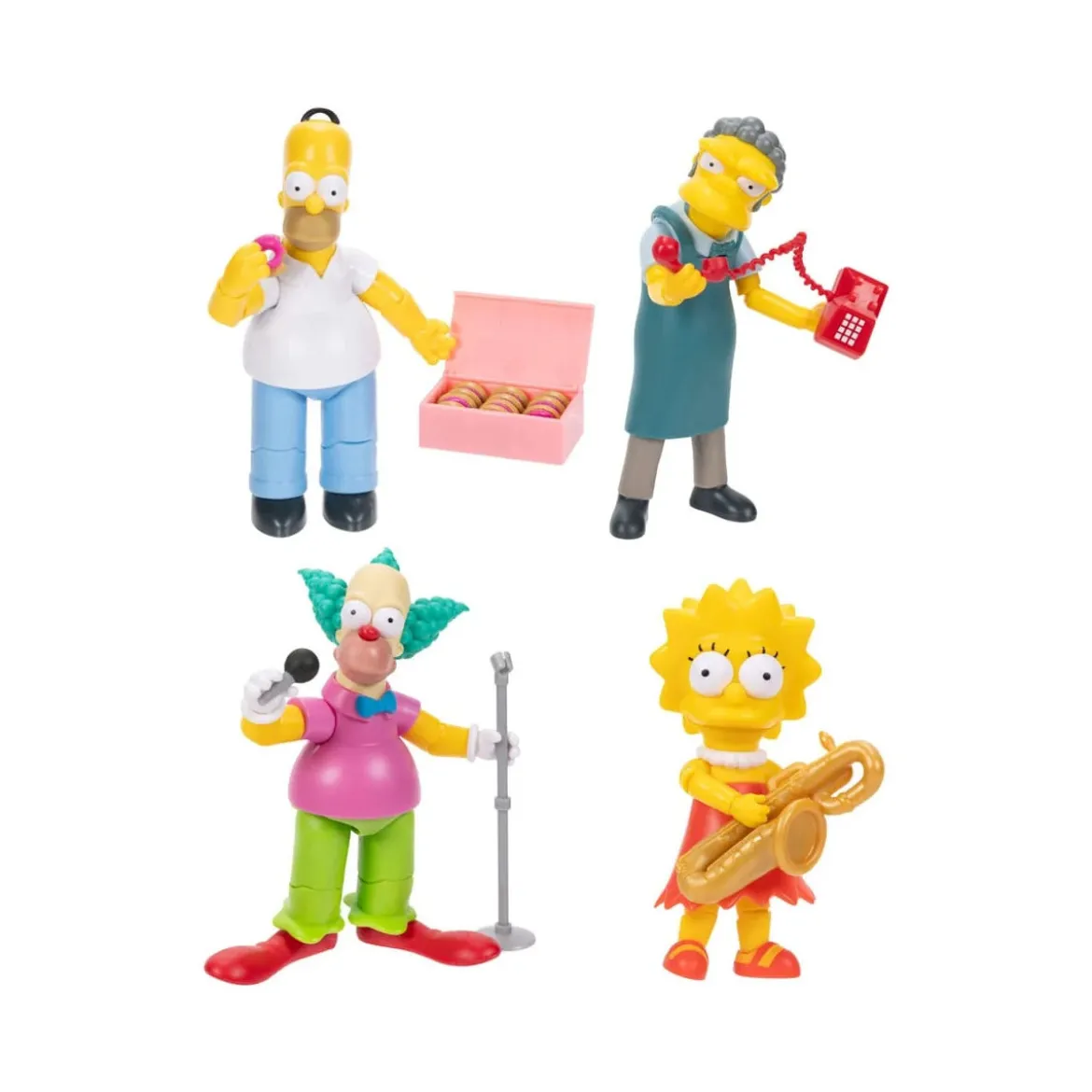 Jakks Pacific - The Simpsons - Wave 2 Homer, Krusty, Lisa, Moe