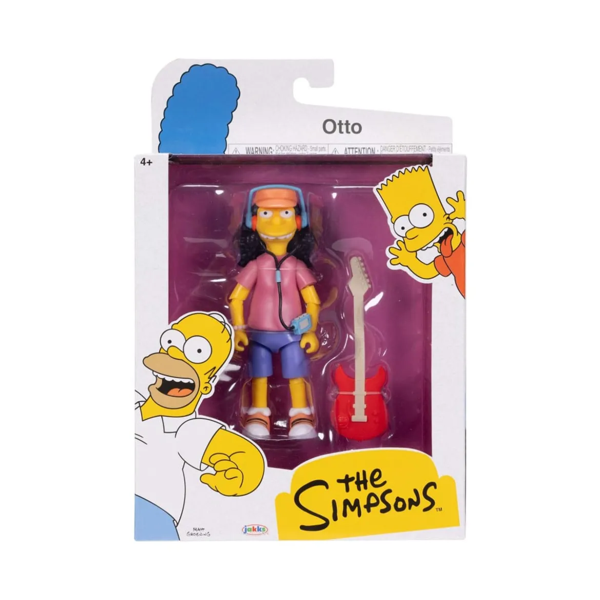 Jakks Pacific - The Simpsons - Wave 1 Homer, Bart, Willie, Otto.
