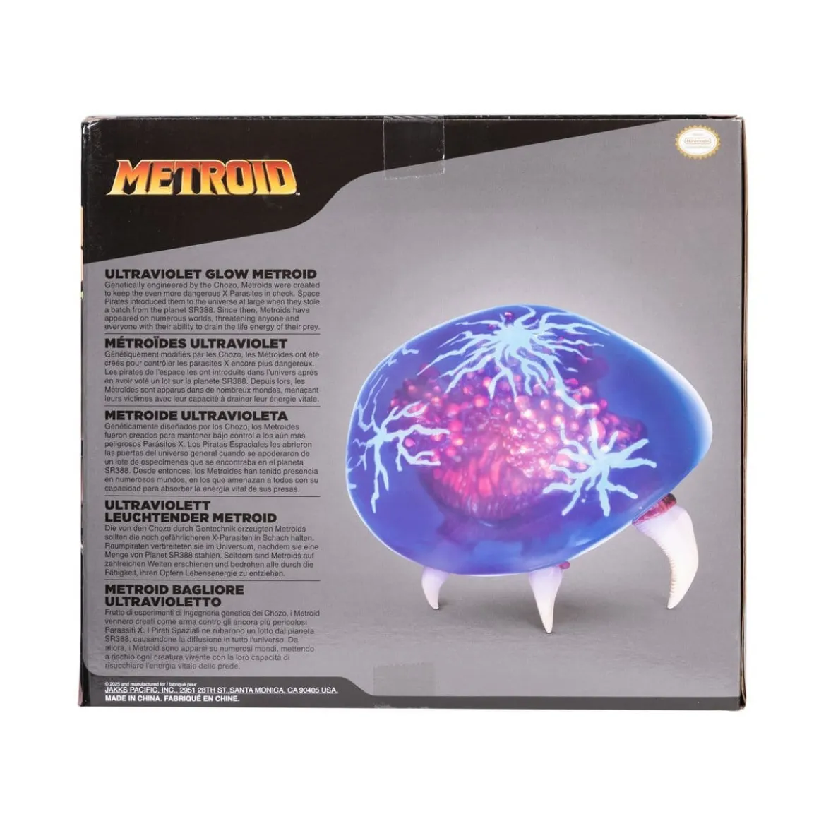 Jakks Pacific - World of Nintendo Metroid Prime - Metroid Ultraviolet Glow